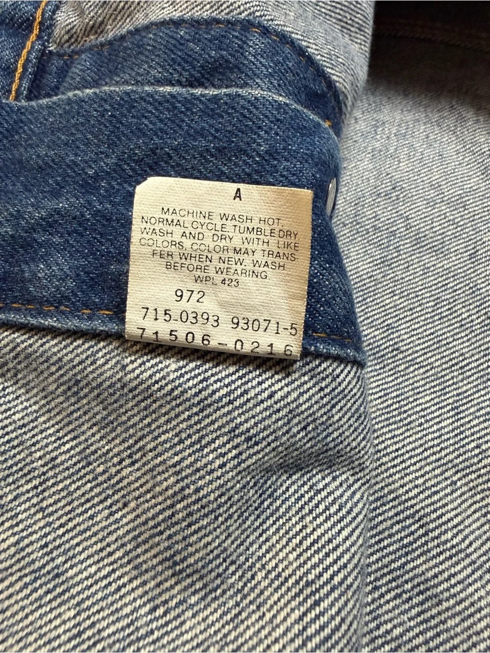 Vintage Levi's Blue Denim Jacket Trucker Style